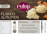 Rulop Flaked Almonds 1kg - 100% Natural Raw Sliced Blanched Almond Flakes 1 kg
